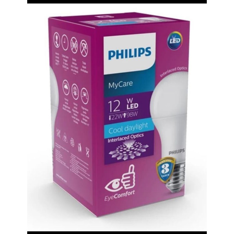 Lampu led philips 12w 12 watt led bulb philips 12 watt