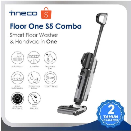 Tineco S5 Combo Tineco Floor One S5Combo Smart Wet Dry Cordless Stick Handheld Vacuum Garansi 2 Tahu
