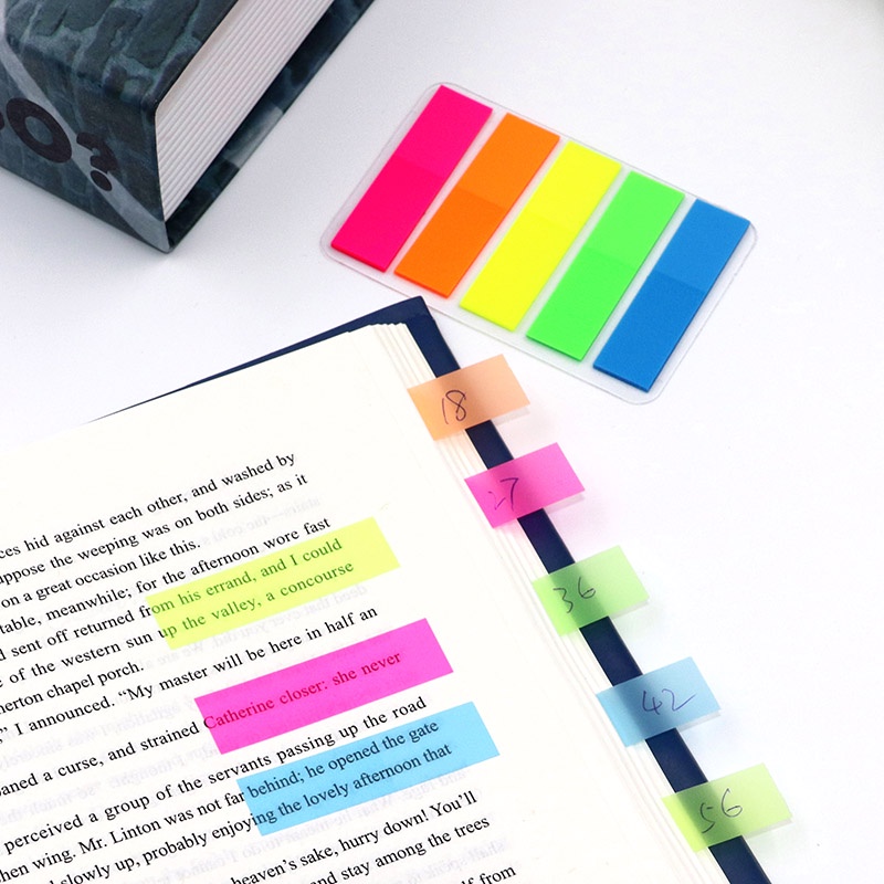 5-color waterproof loose-leaf notes index sticker