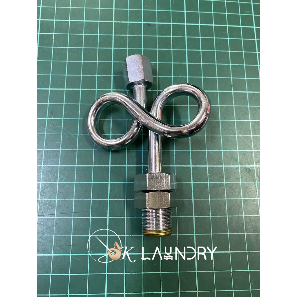 Kran Angka 8 Siphon Manometer Tabung Steam Boiler Setrika Uap Nagamoto