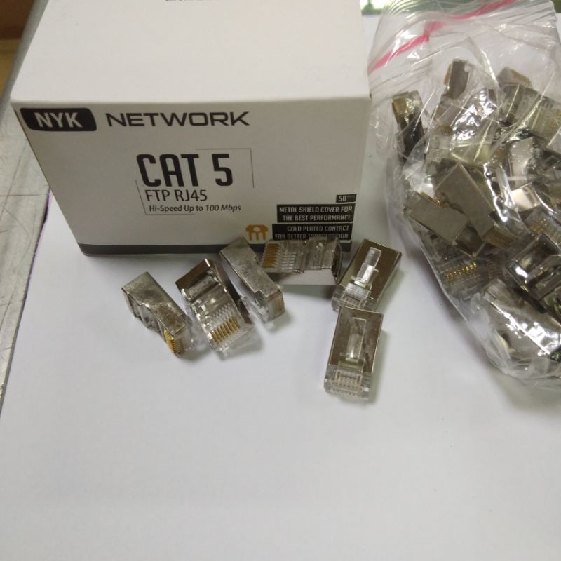 NYK Connector RJ45 CAT5 Besi ISI 50Pcs