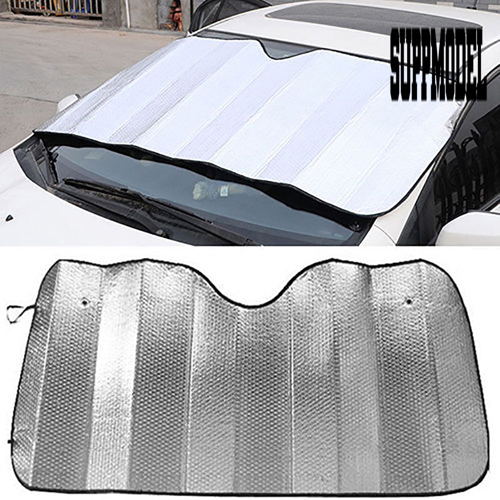 Cover Pelindung Kaca Depan Mobil Anti UV Bahan Aluminum Foil