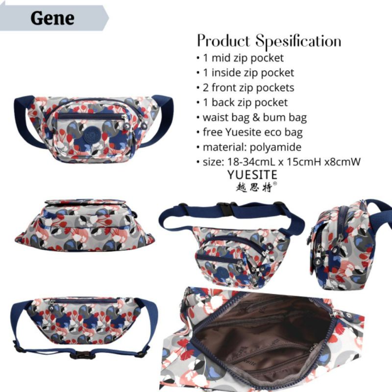 TAS PNGGANG WANITA WAIST BAG FASHION YUESITE ORIGINAL CYUTEBAGS