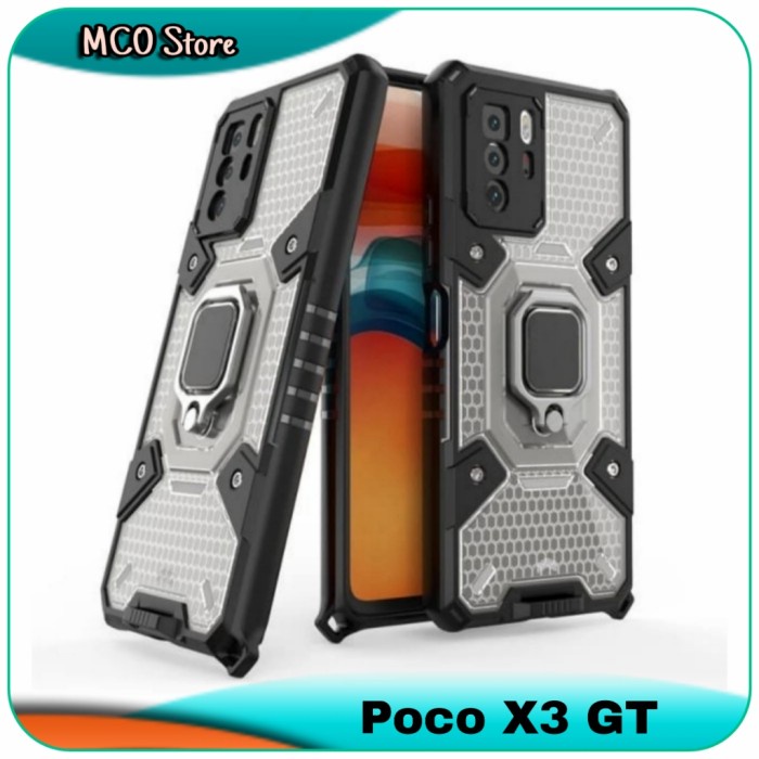 Casing Xiaomi Poco X3 GT Honeycomb Ring Shockproof Phone Case