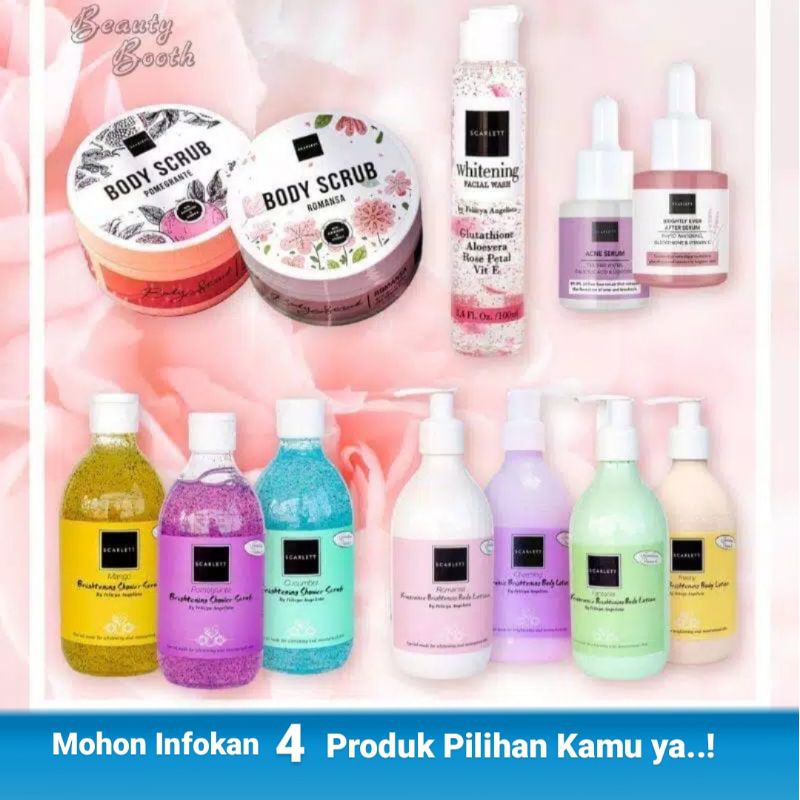 Paket Scarlet Whitening 5.Produk // 4.Produk Pilihan