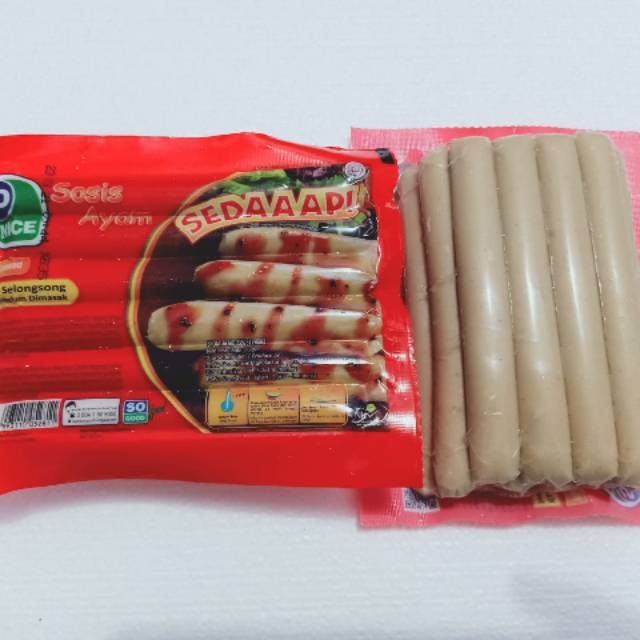

Sosis Ayam Sonice isi 15pcs So nice 375grm