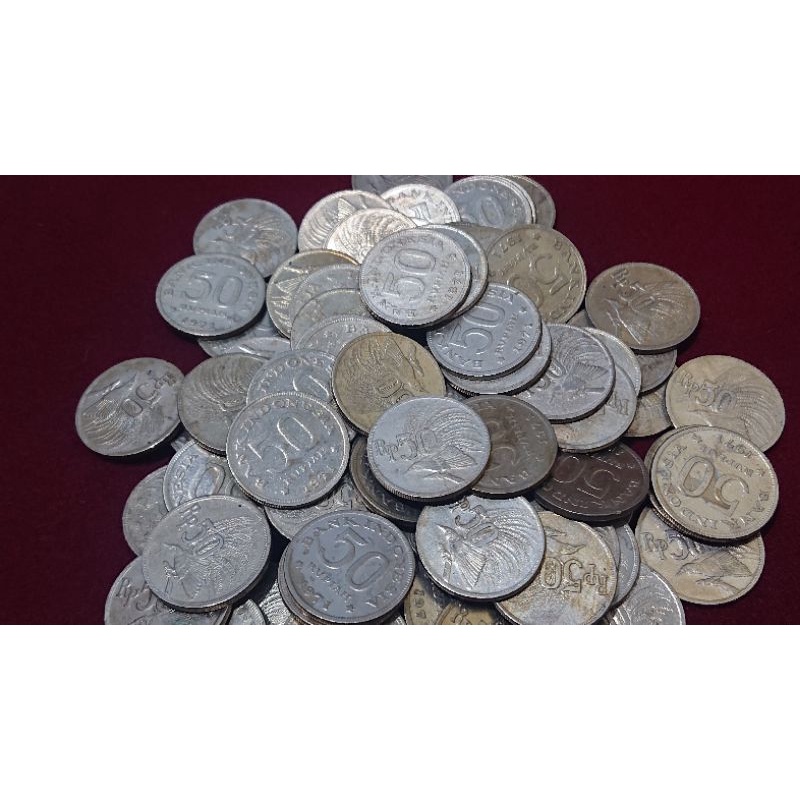 koin kuno 50 rupiah cendrawasih 1971