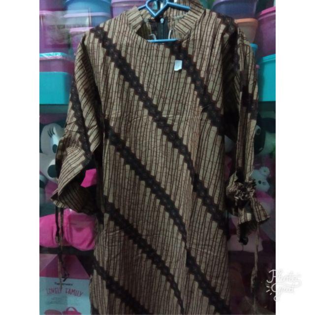 Batik Tunik Sogan Serut Rismaya Apsari Dress // Tunik Sogan Serut