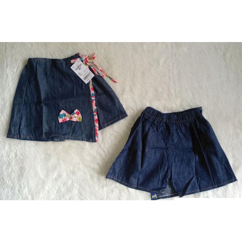 Rok celana jeans anak perempuan 1-6 tahun / rocela anak cewek jeans murah