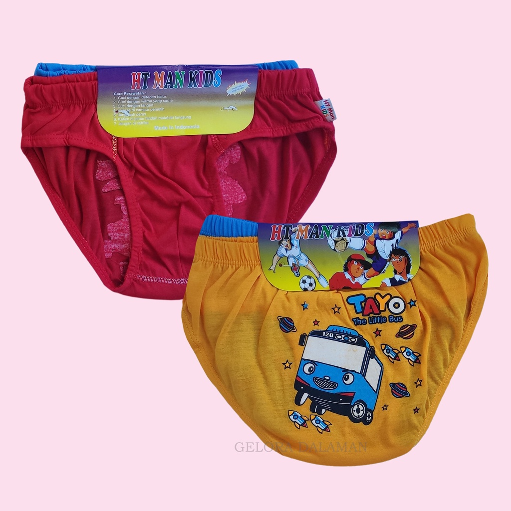 3 Pcs Celana Dalam Anak Laki Laki Karakter Motif Kartun Cd Anak Cowok Gambar