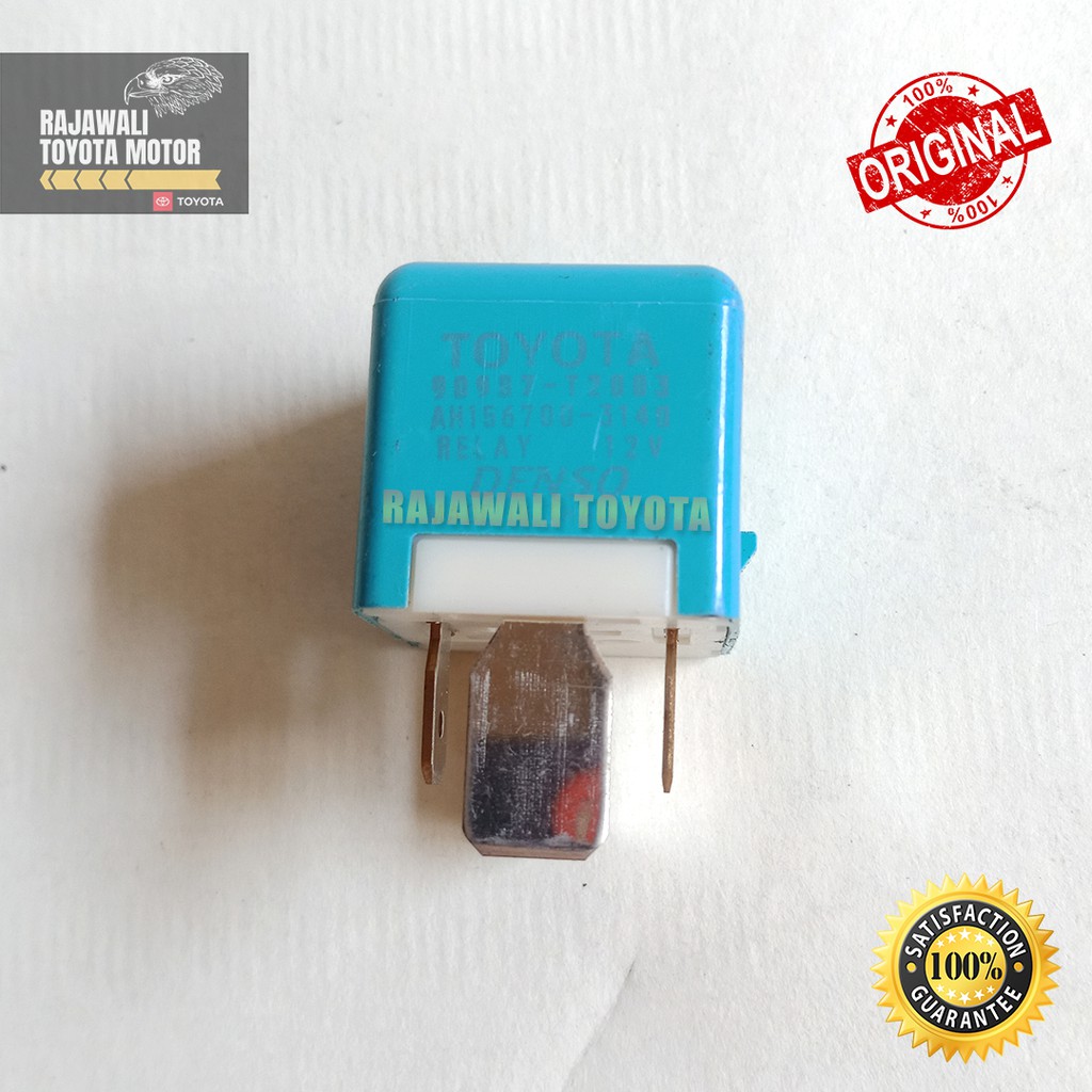 Relay Lampu Headlamp Lampu Depan Kaki 5 Biru New Denso Original Genuine Toyota (90987-T2003)