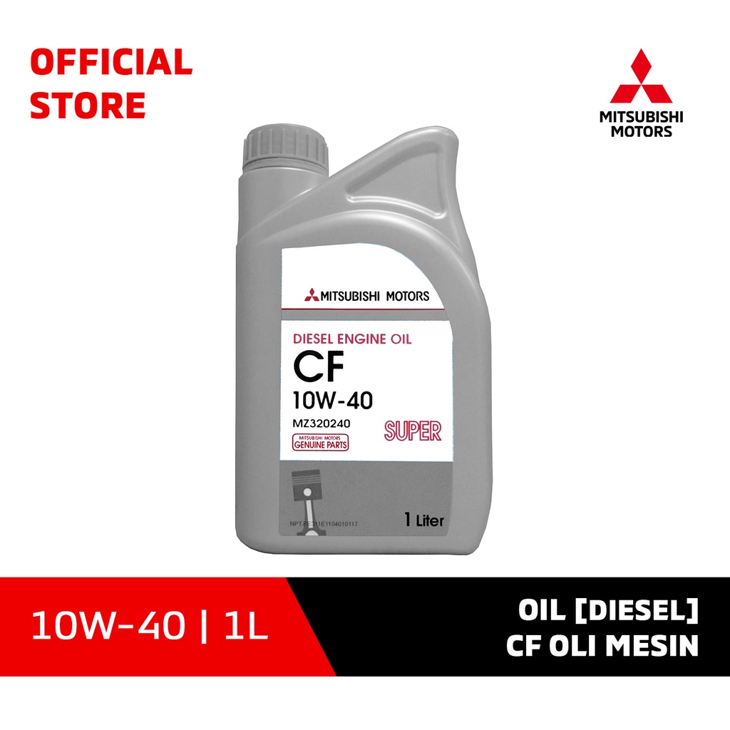 Mitsubishi Motors Genuine Parts Oil [Diesel] 10W-40 CF Oli Mesin 1L [MZ320240]