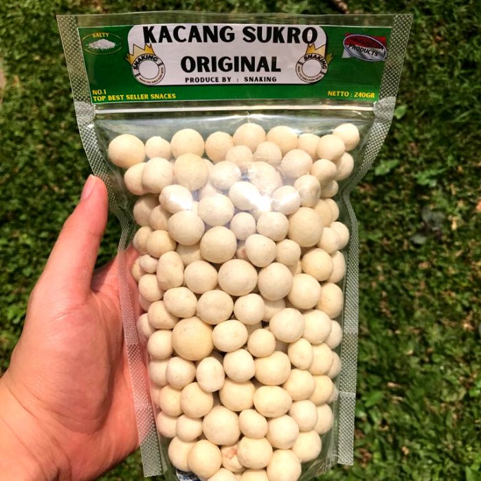 Jual KACANG SUKRO ORIGINAL ALA SNAKING Netto 240g Shopee Indonesia