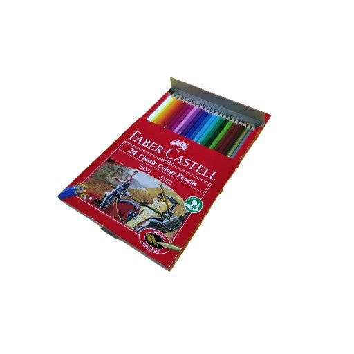 

PENSIL WARNA FABER CASTELL CLASSIC 24 WARNA LONG