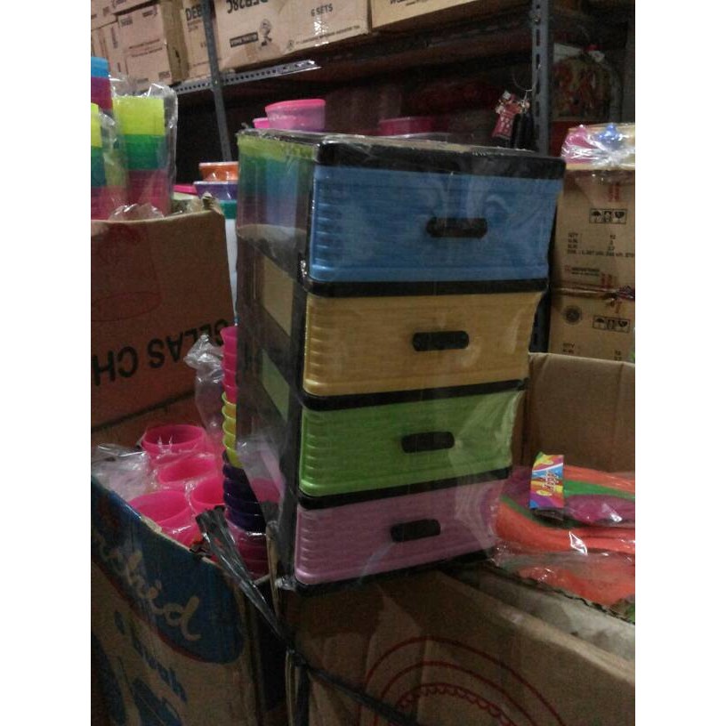 Container Mini (Plastik Cabinet) Susun 4 HAWAII - PG