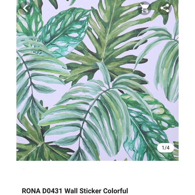 Wallpaper Sticker Dinding Kamar Bermotif Rona D0431
