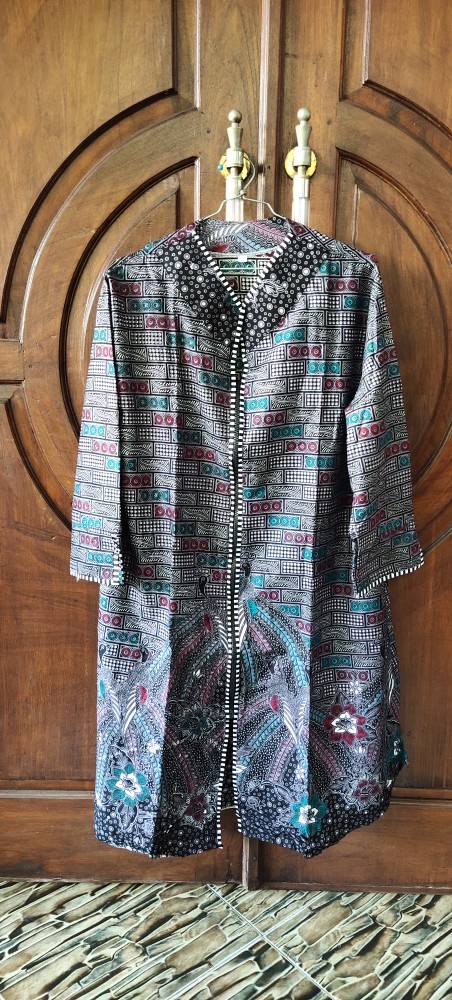 Tunik Batik Wanita Modern Terbaru Jumbo M L Xl Xxl Atasan Batik Wanita Seragam Murah Koleksibatik