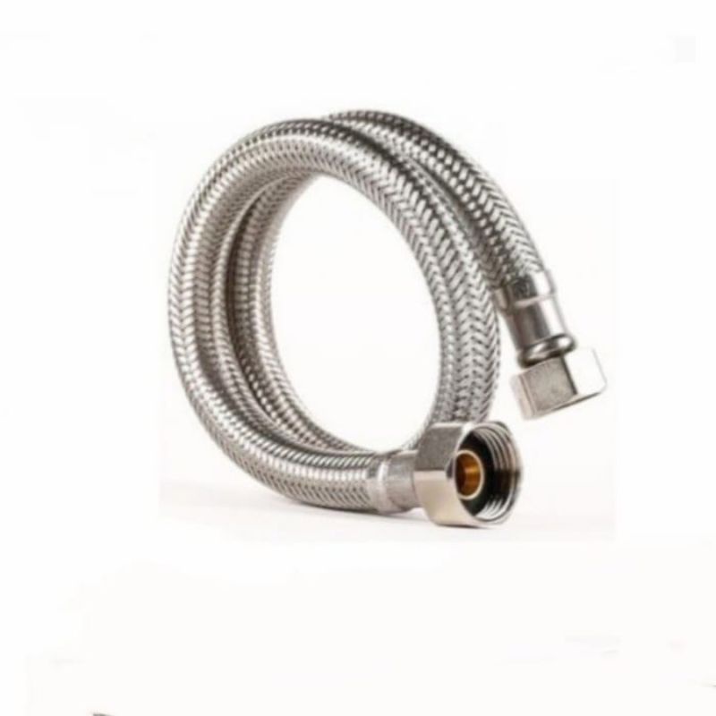 Selang fleksibel stainless  panjang 60 cm / fleksibel anyam air panas dan dingin