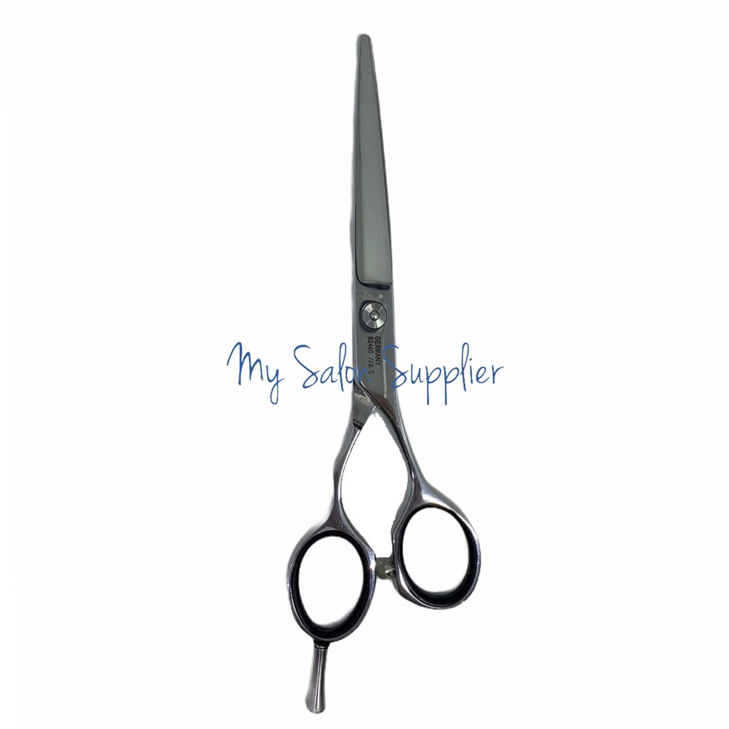 Gunting Potong Rambut Salon / Barber Mercury Silver Line Lurus 6&quot;