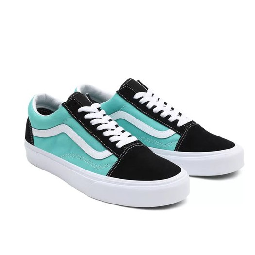 SEPATU VANS OFF THE WALL | OLD SKOOL CLASSIC SPORT BLACK  / WATERFALL