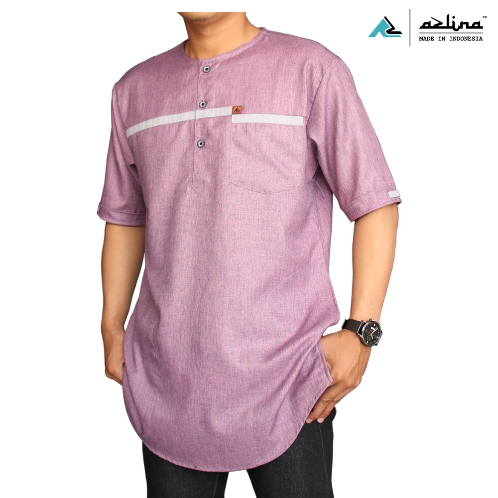 Terbaru baju koko kurta pakistan katun baju fashion muslim AZLINA pakaian muslim pria