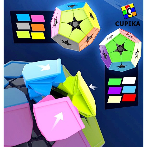 Rubik Megaminx meilong kibiminx 2x2 Stickerless 2x2x2 Qi Yi Kilominx