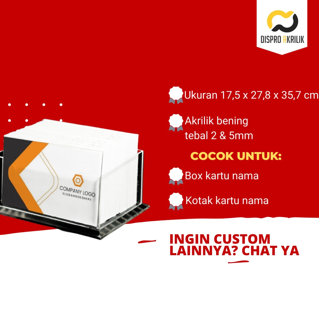 box kartu nama / tempat kartu nama / kotak kartu nama