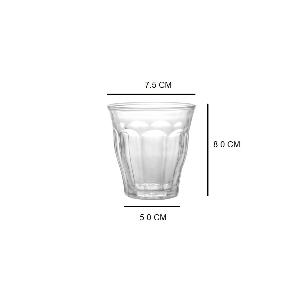 6PCS 203 ml Gelas Kaca Latte 608TP Royalex