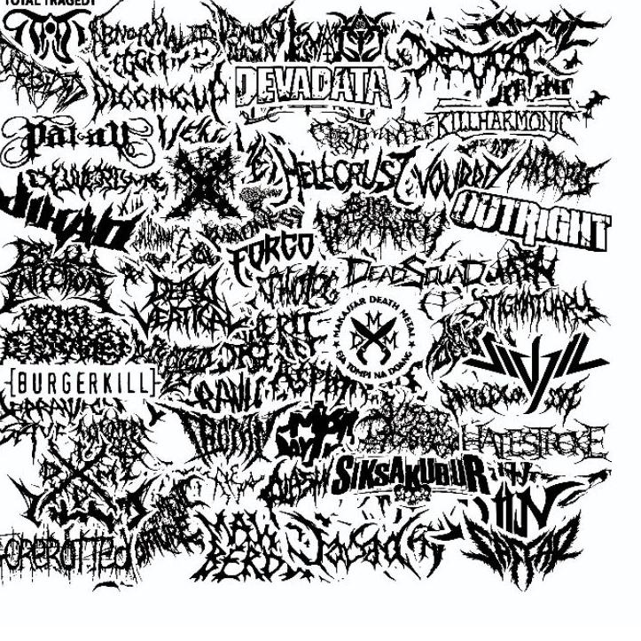 

【GROSIR】 [50pcs] Sticker Pack Band Metal Underground Death Metal DLL Murah, untuk Sticker Laptop, Ko