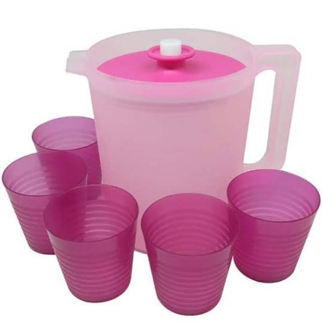 TEKO AUBERGINE PITCHER SET+ GELAS SUNDAY SOPHIE PARIS