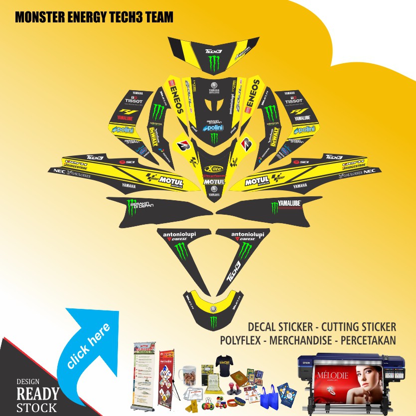 DECAL FULL BODY  MOTOR YAMAHA SOUL GT DEALER VERSIONS