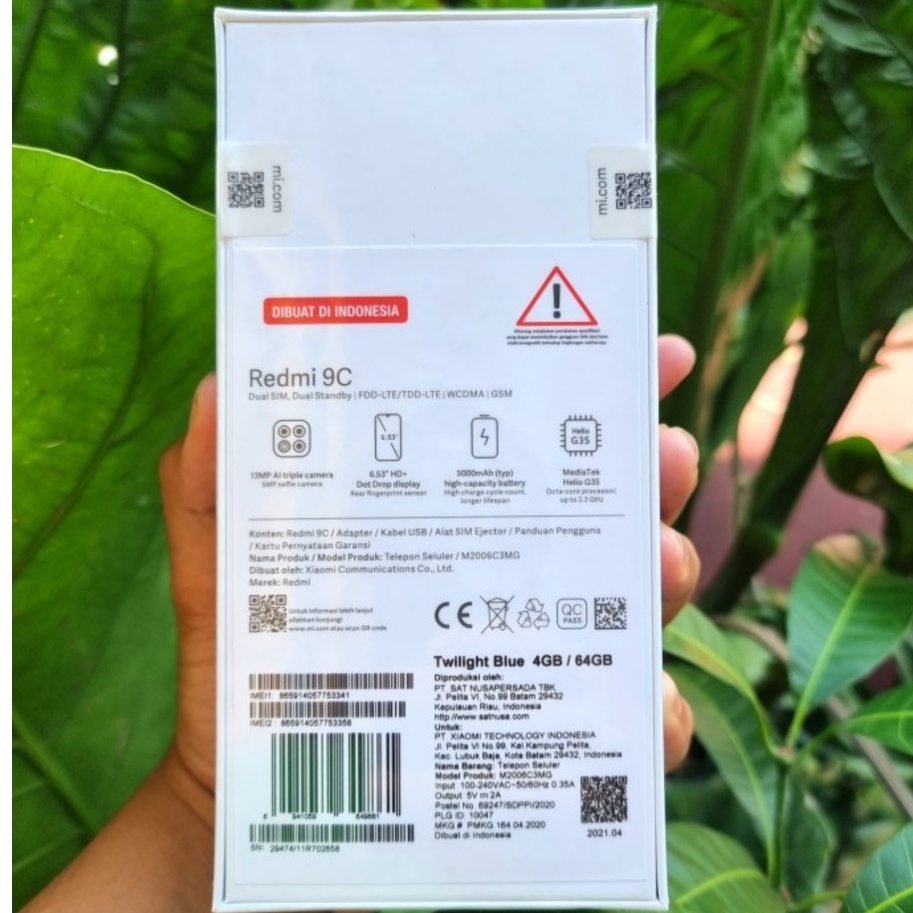 Xiaomi Redmi 9C 3/32 4/64 Segel BNIB Norepack Garansi Resmi