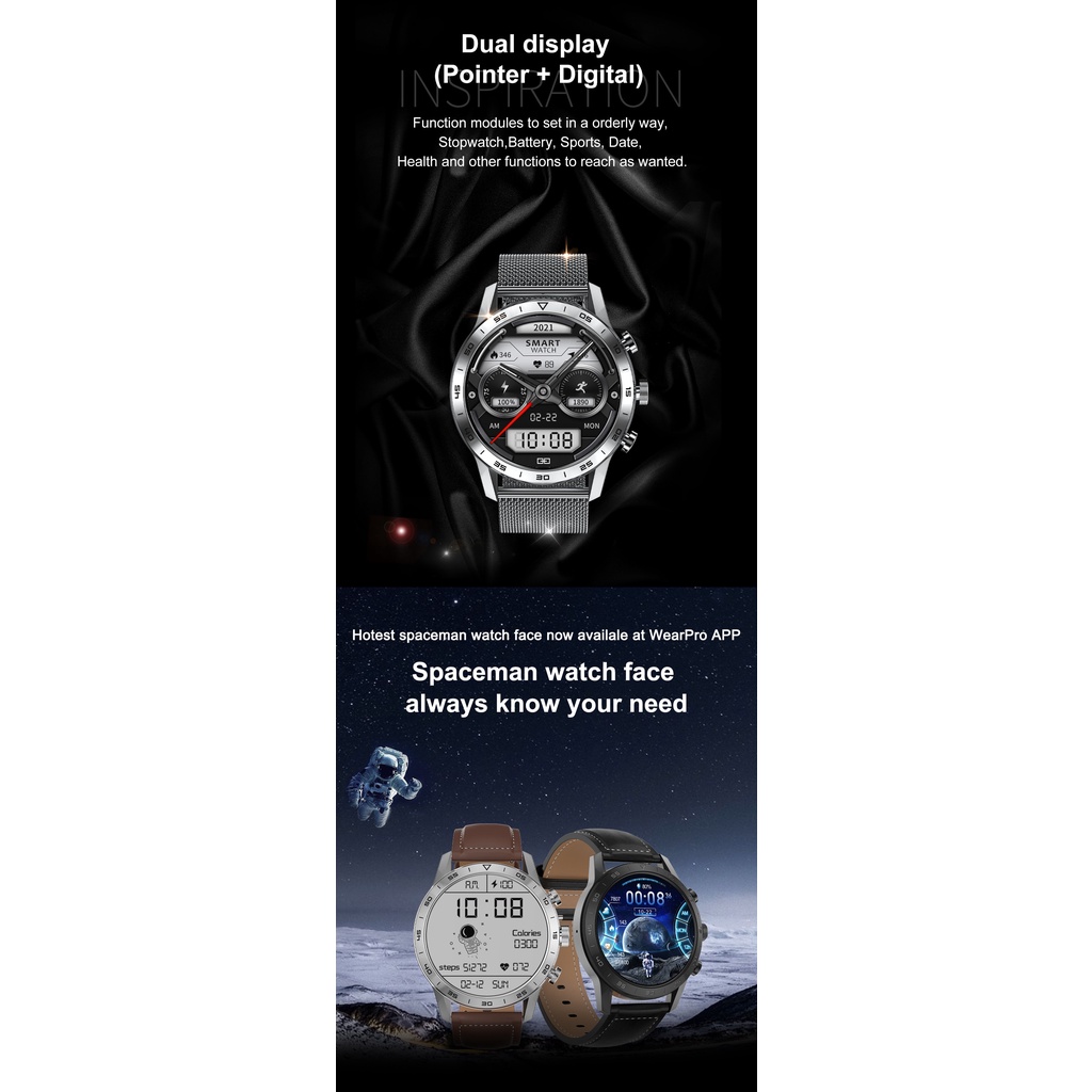 DT NO.1 KK70 DT70 Smart Watch Full Touch Screen Heart rate Monitor BT Call Smartwatch-6