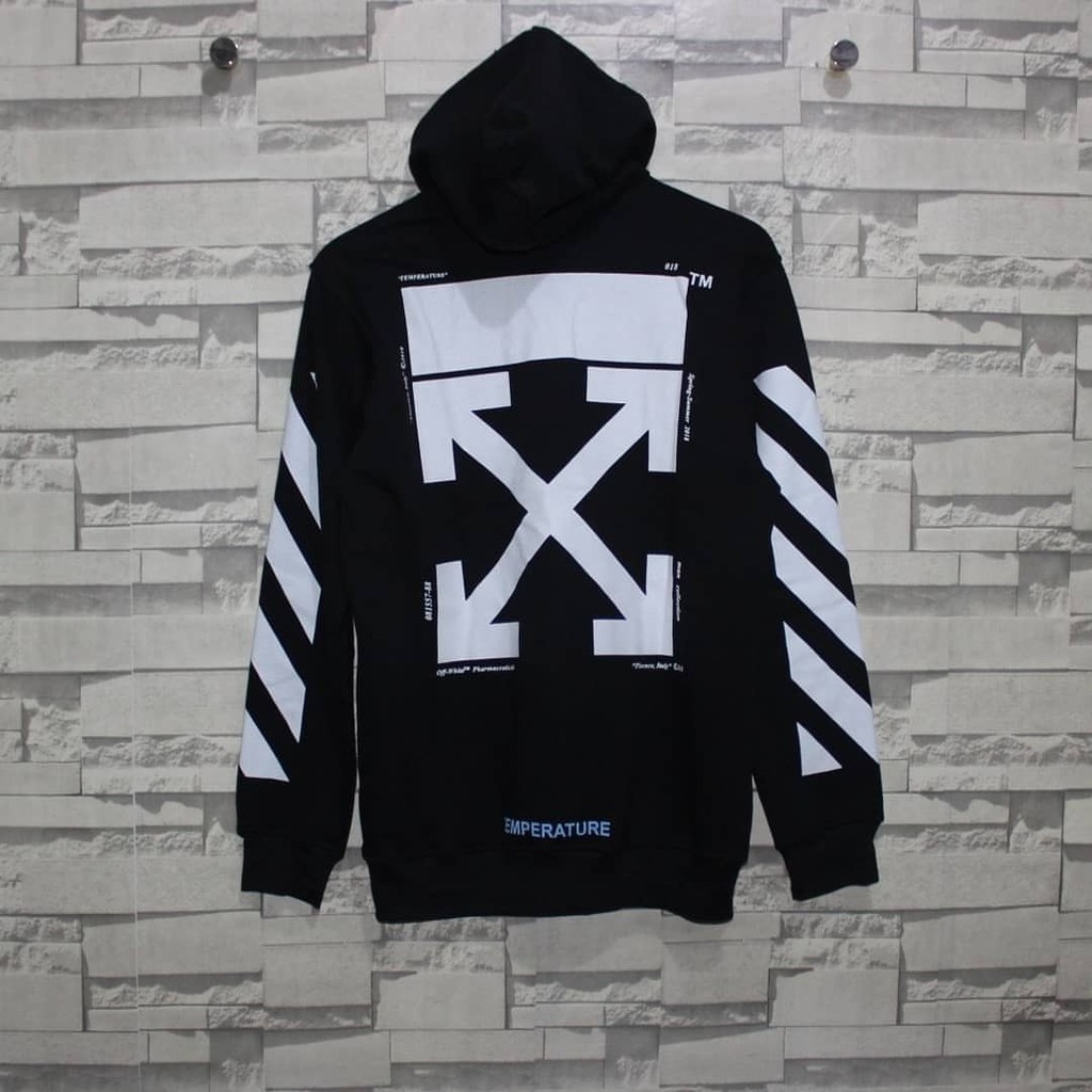 1126 JAKET HOODIE OFFWHITE MONALISA BLACK JAKET OFFWHITE HOODIE OFF WHITE JUMPER OFF WHITE