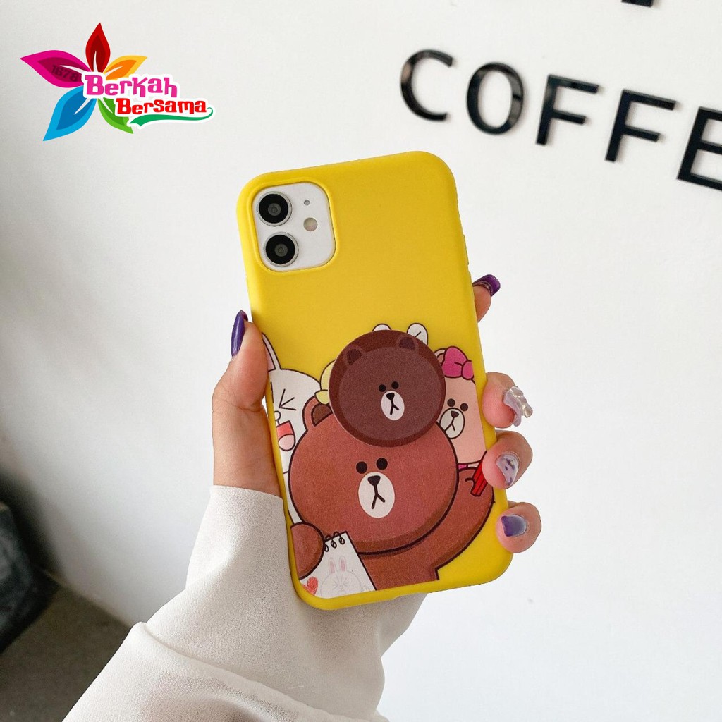 SS261 case Popsocket BEAR Oppo F1s A59 A3s A5s A7 A11k A12 A5 A9 2020 A31 A8 BB4397