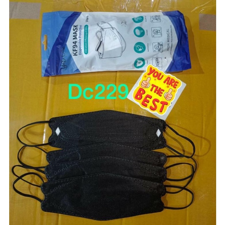 KF 94 HITAM y&B CARE ISI 10