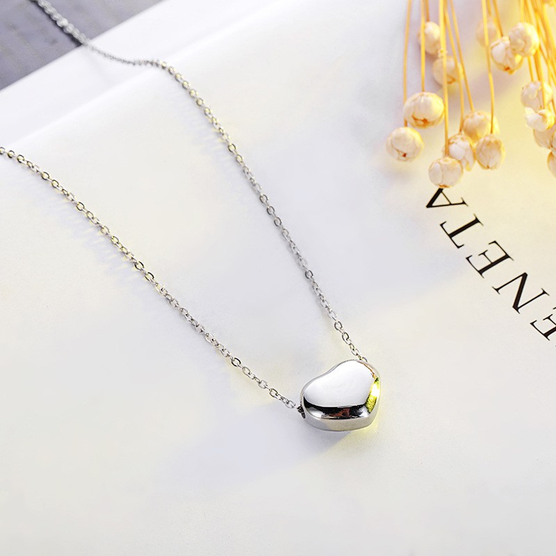 [New] Kalung fashion aksesoris titanium mini korea wanita love import anti karat KK126