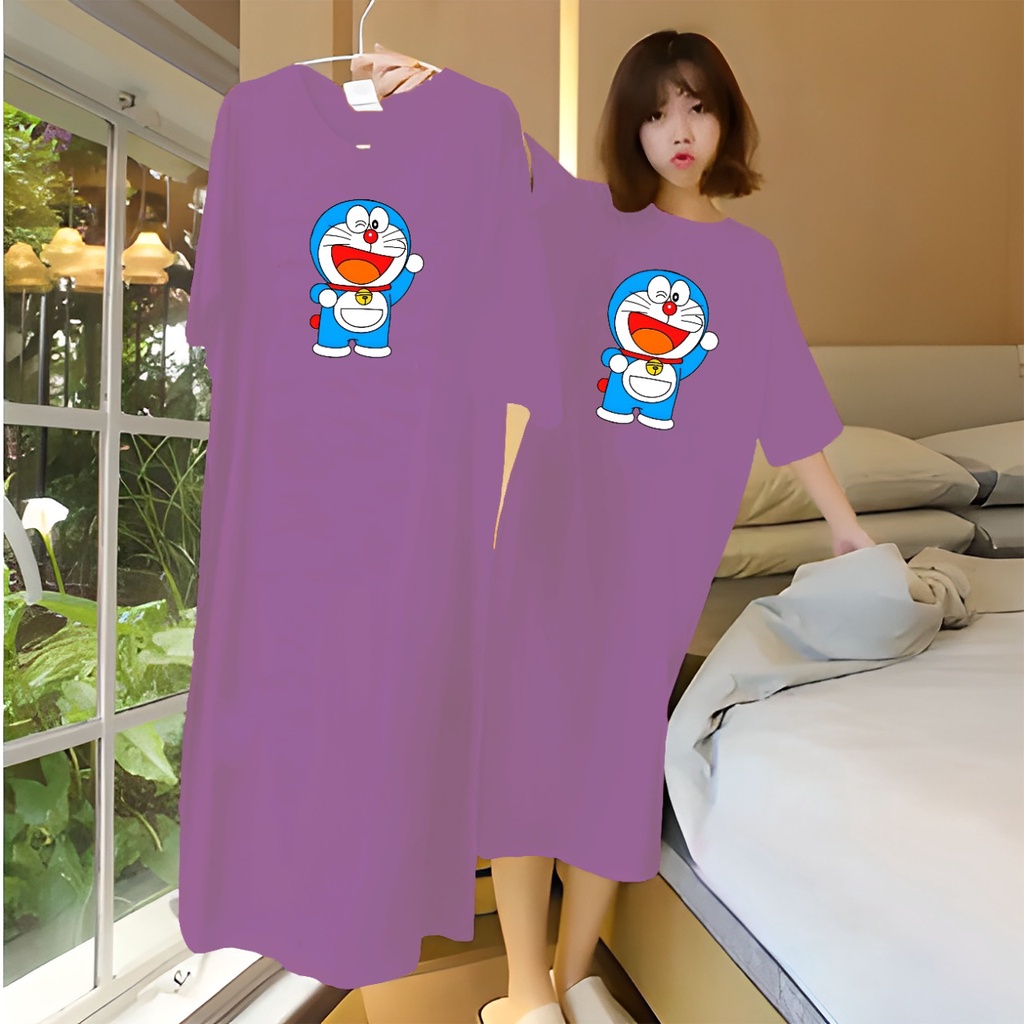 DRESS DORAEMON | DRESS JUMBO DORAEMON | DRESS WANITA