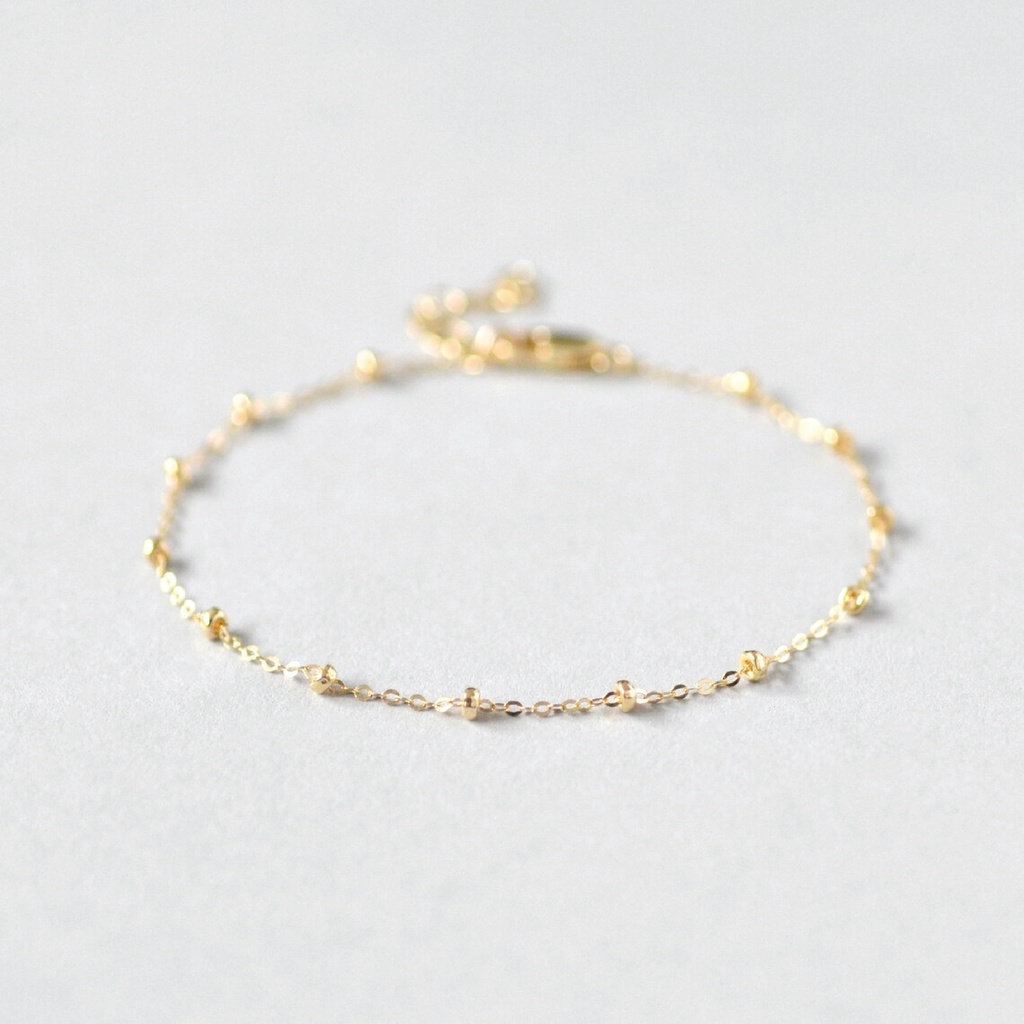 Gelang Rantai Kombi Bola Nori Medan Gold/ Silver Ready
