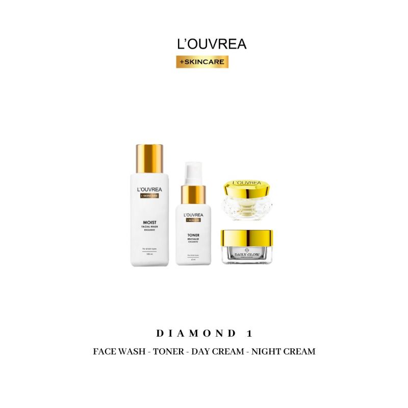 Skincare Pencerah Wajah/Paket Diamond I Louvrea