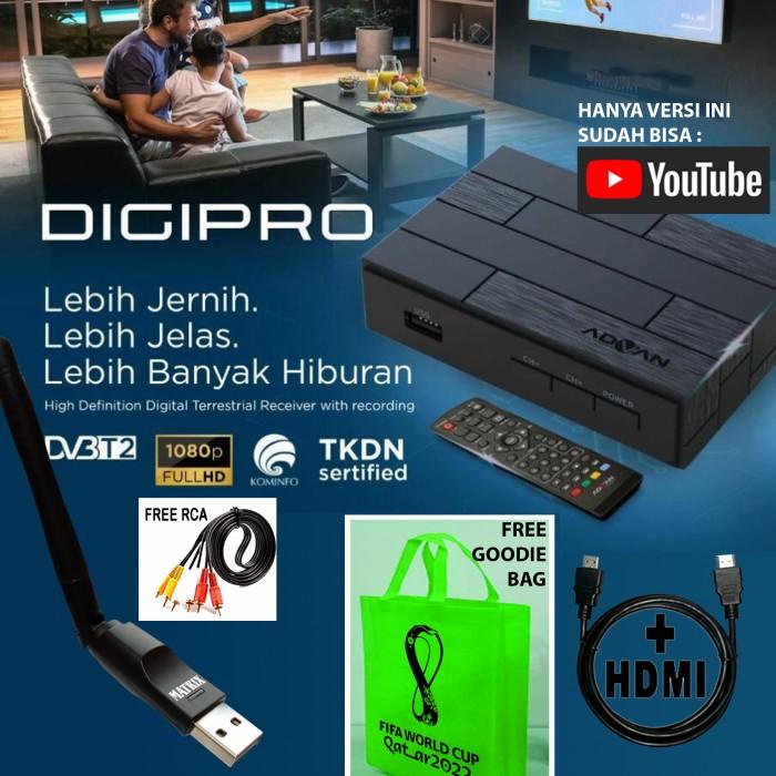 Advan Digipro Set Top Box Tv Digital Dvbt2 Siap Digital