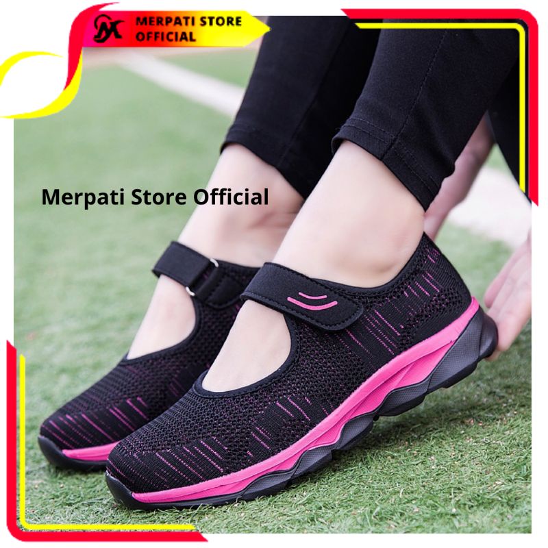 Merpati Store - Sepatu Flat Shoes Wanita Casual Slip On Wanita Terbaru Lembut Nyaman Olahraga Outdoor