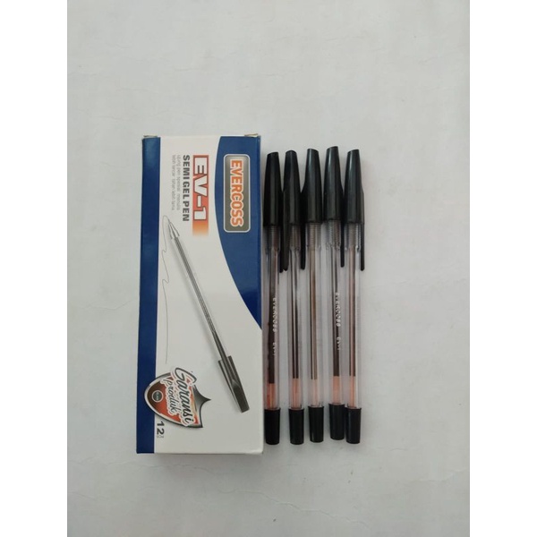 

Pulpen Semi Gel Hitam Evercoss EV-1