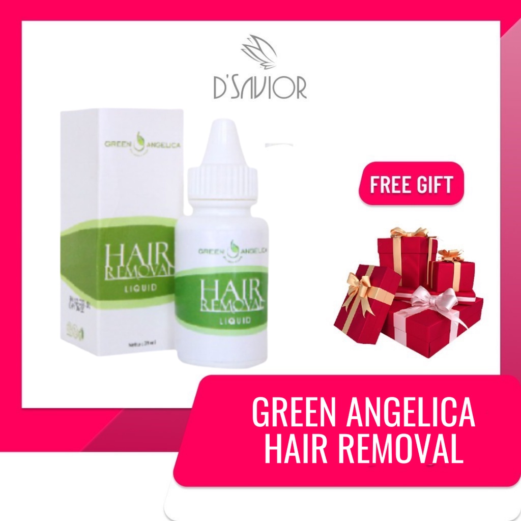 Jual Green Angelica Hair Removal Liquid Perontok Bulu Permanen Tercepat