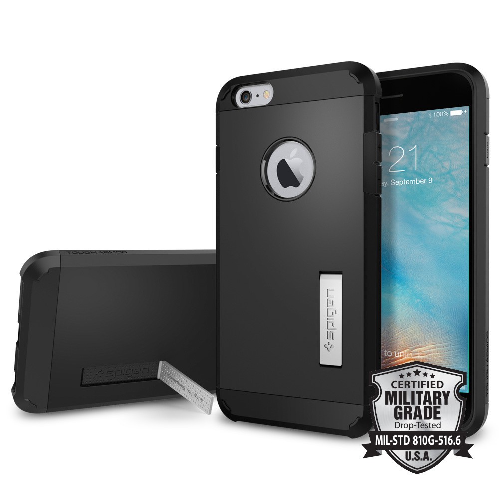 Spigen iPhone 6 Plus - 6S Plus Case Tough Armor Casing - Black