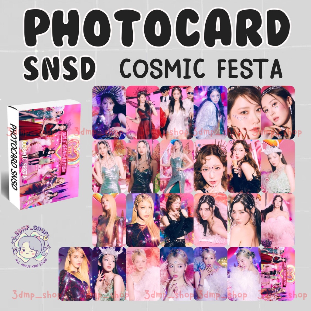 [25 lembar] Photocard Photo lomo card lomocard SNSD Girls Generation Cosmic festa mr taxi