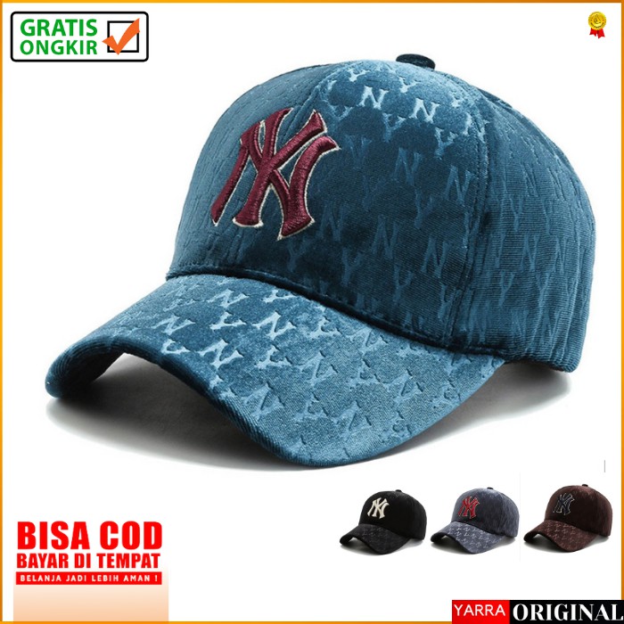 TOPI PRIA BASEBALL NY FASHION WANITA MOTIF HURUF AKSESORIS KEPALA KUALITAS PREMIUM IMPORT TQB