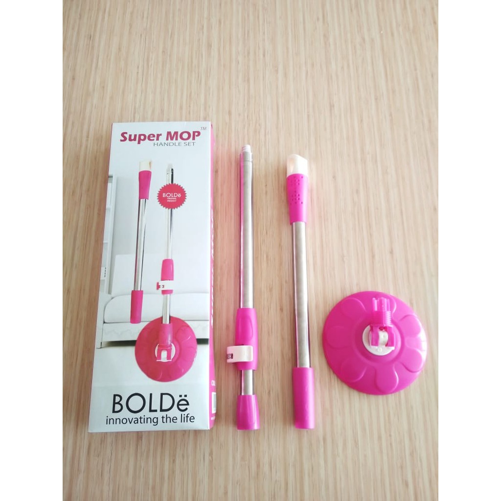 Bolde Handle Set Super MOP / Refill Handle Set Gagang + refill kain microfiber 1 PCS ORIGINAL