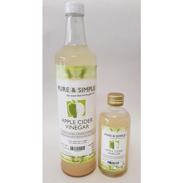 

Jual Pure & Simple Apple Cider Vinegar 650Ml