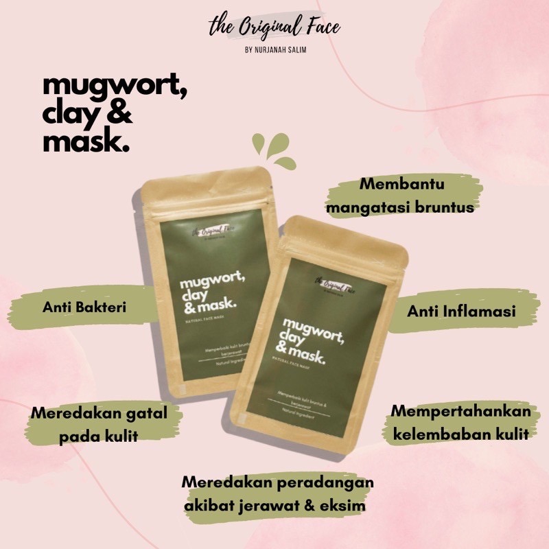 Mugwort Clay &amp; Mask / Masker Mugwort The Original Face By Nurjanah Salim